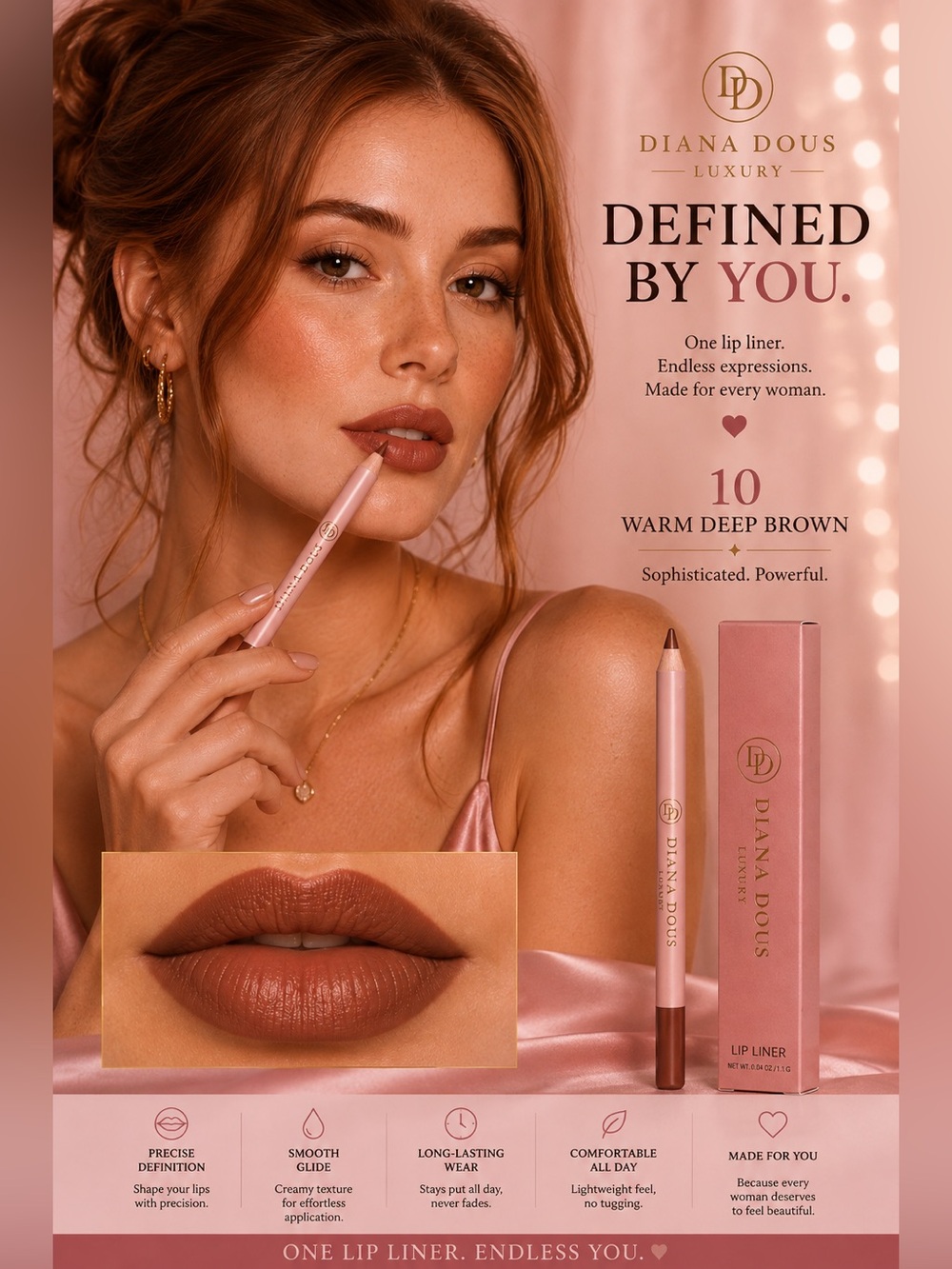 ✨ Define your lips Lip line Elevate your beauty Luxury Lip Liners by Diana Dous